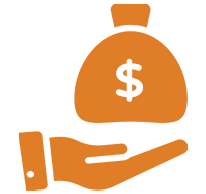 money over hand icon