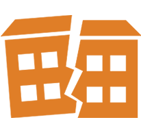 broken house icon